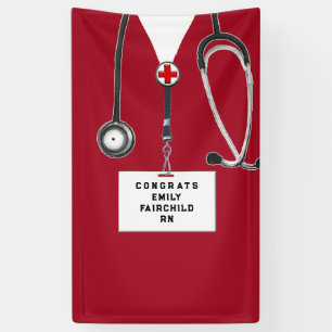 Banderoles Diplôme d'infirmière créative