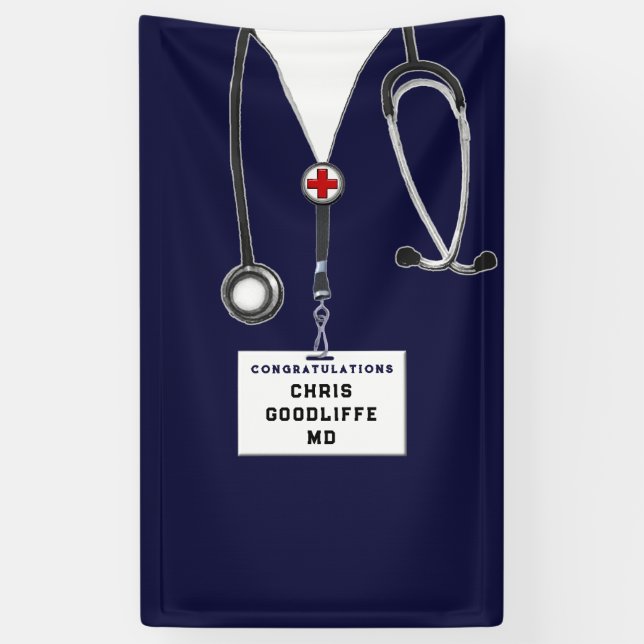 Banderoles Diplôme Médicale (Vertical)