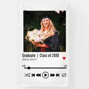 Banderoles Diplôme personnalisé Photo Chanson Playlist