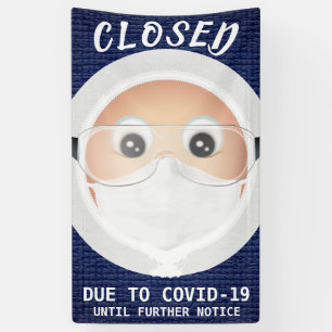 Banderoles Docteur Emoji   Entreprise fermée