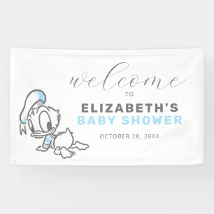 Banderoles Donald Duck Baby shower Bienvenue