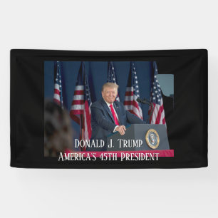 Banderoles Donald J. Trump 45e président Keepsaké