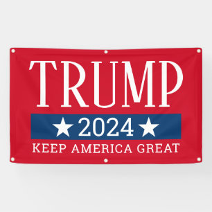 Banderoles Donald Trump 2024 Nom énorme Keep America Grand ro