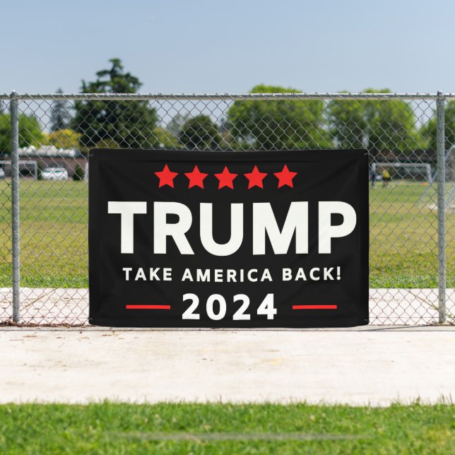 Banderoles Donald Trump 2024 redonne l'élection américaine (Insitu)