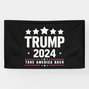 Banderoles Donald Trump 2024 Reprenez l'Amérique Élection