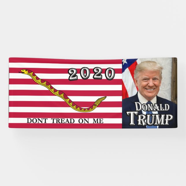 Banderoles Donald Trump - Le drapeau Jack de la marine - Ne m (Horizontal)