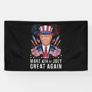 Banderoles Donald Trump rend le 4 juillet à nouveau grandiose