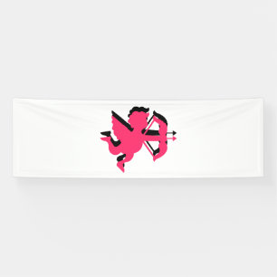 Banderoles Double Cupid Saint Valentin 2.5x8 Vinyl