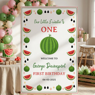 Banderoles Douce Fête d'anniversaire de 1 an sur le thème Pas