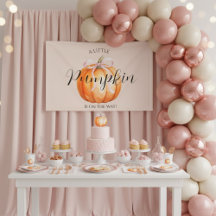 Douce Petite Fille Citrouille Baby Shower