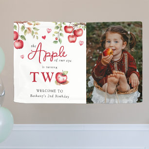 Banderoles Douce Pomme De Nos Yeux Photo 2e Anniversaire