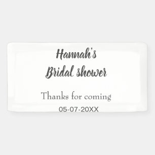 Banderoles Douche nuptiale ajouter le nom date année merci à 