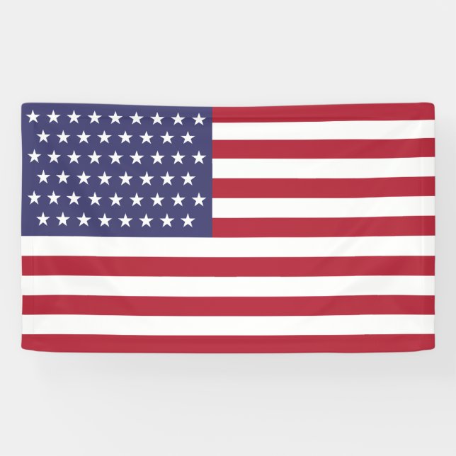 Banderoles Drapeau 51 étoiles des États-Unis d'Amérique (État (Horizontal)