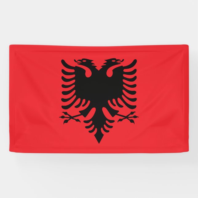 Banderoles Drapeau albanais (Horizontal)