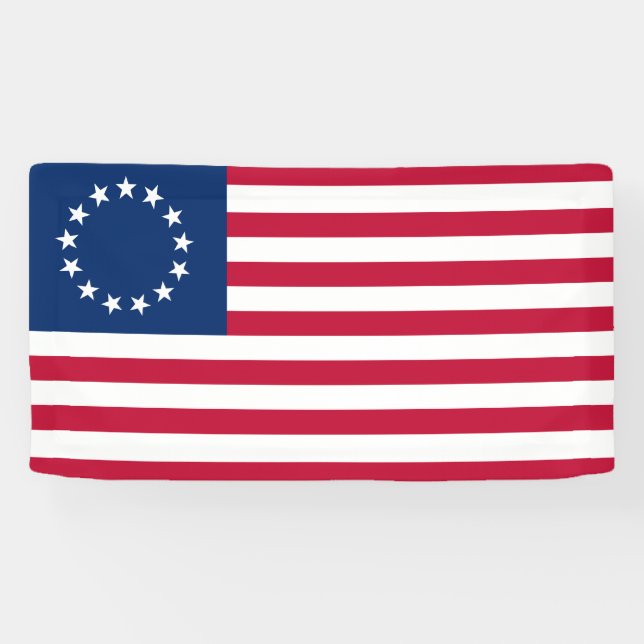 Banderoles Drapeau américain Betsy Ross (Horizontal)
