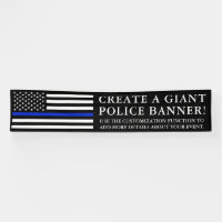 Drapeau américain orienté | gigantesque de police