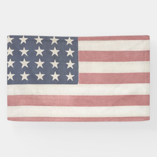 Banderoles Drapeau américain rustique Americana (Horizontal)