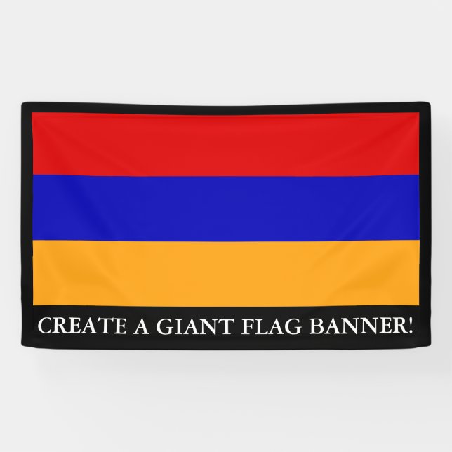 Banderoles Drapeau arménien (Horizontal)