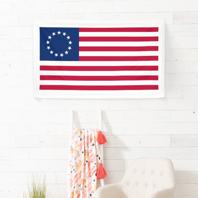 Banderoles Drapeau Betsy Ross  (En situation)