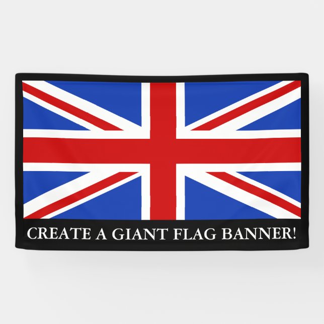 Banderoles Drapeau britannique du Royaume-Uni (Horizontal)