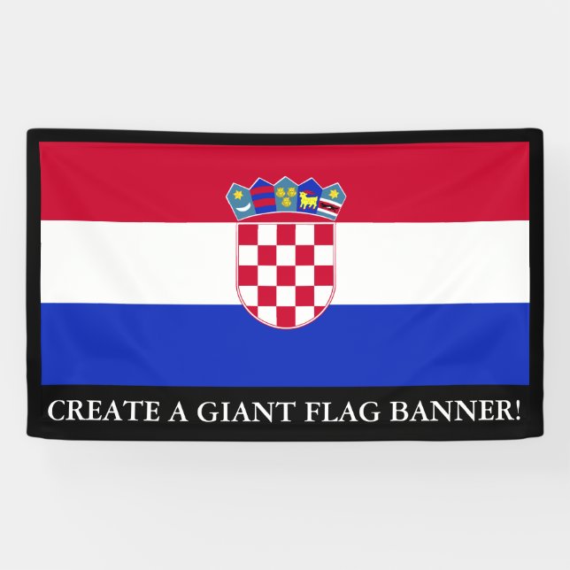 Banderoles Drapeau croate (Horizontal)