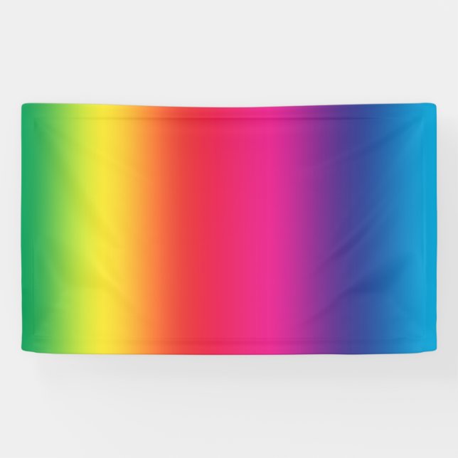 Banderoles Drapeau d'arc-en-ciel (Horizontal)