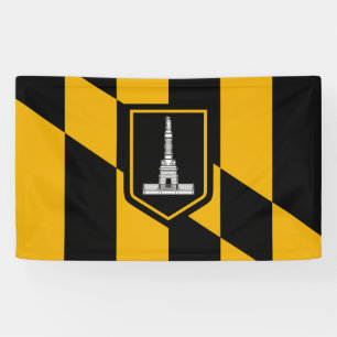Banderoles Drapeau de Baltimore (Maryland, États-Unis)