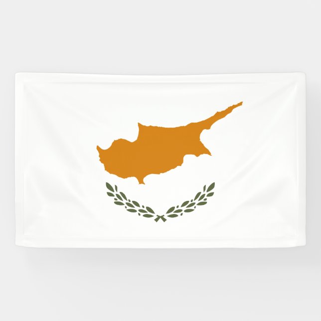 Banderoles Drapeau de Chypre (Chypre grecque) (Horizontal)