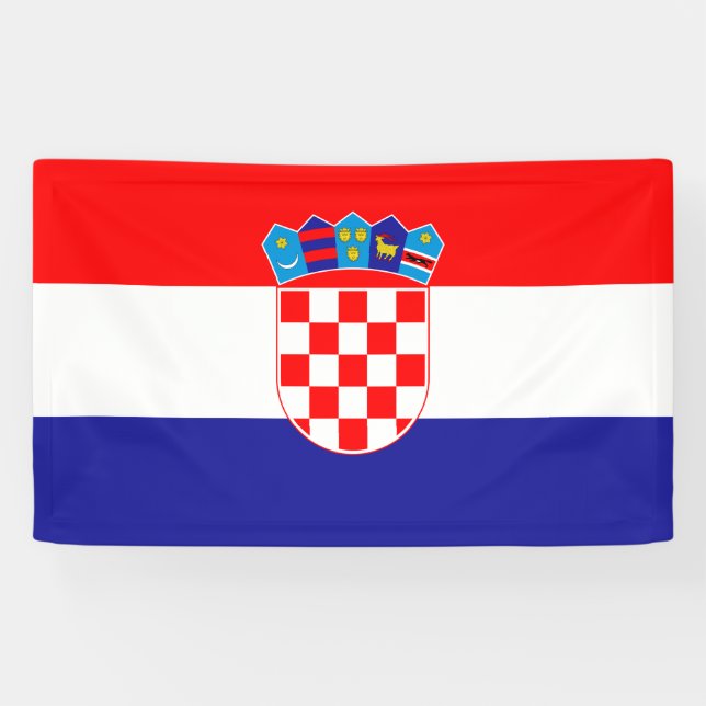 Banderoles Drapeau de Croatie (Horizontal)