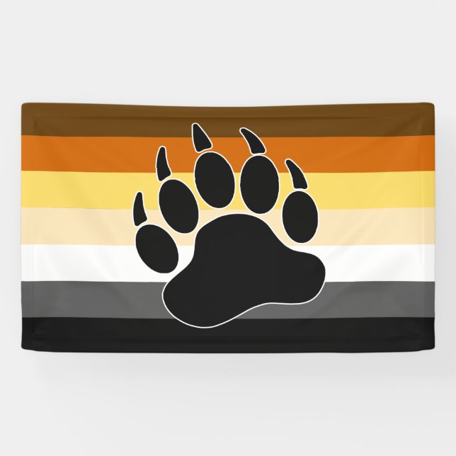 Banderoles Drapeau de fierté d'ours (Horizontal)