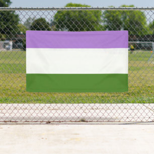 Banderoles Drapeau de fierté genderqueer