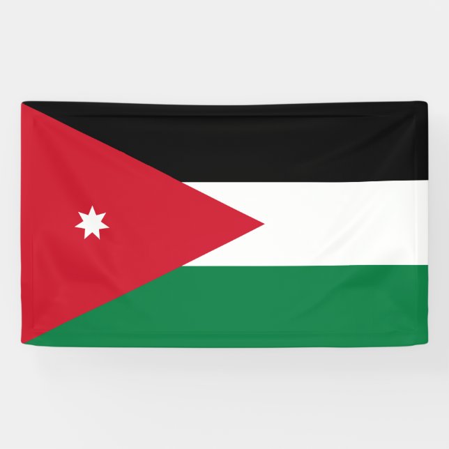 Banderoles Drapeau de Jordanie (Horizontal)