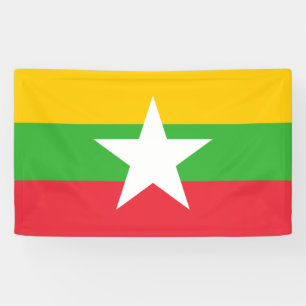 Banderoles Drapeau de la Birmanie (Myanmar)