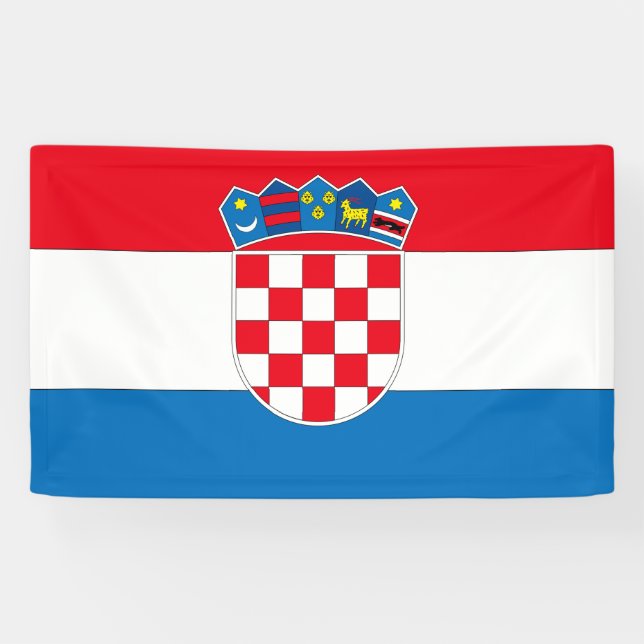 Banderoles Drapeau de la Croatie (Horizontal)