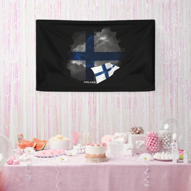 Banderoles Drapeau de la Finlande (Fête)