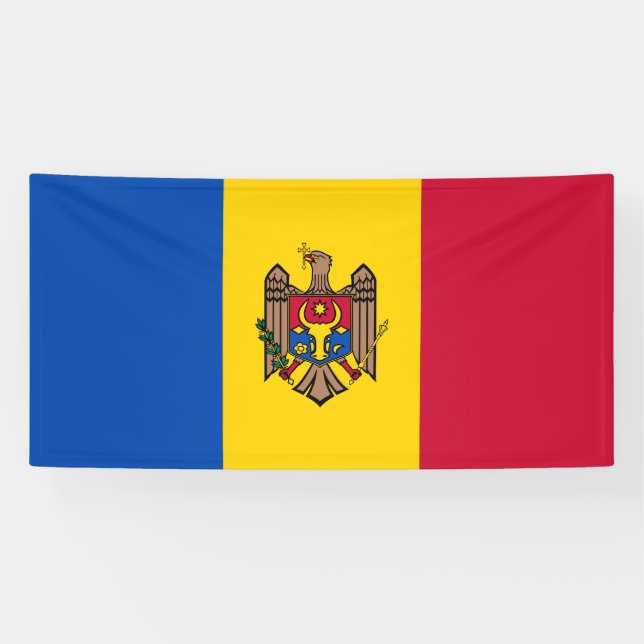 Banderoles Drapeau de la Moldavie (Horizontal)