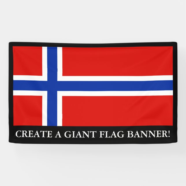 Banderoles Drapeau de la Norvège (Horizontal)