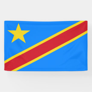 Banderoles Drapeau de la République démocratique du Congo B