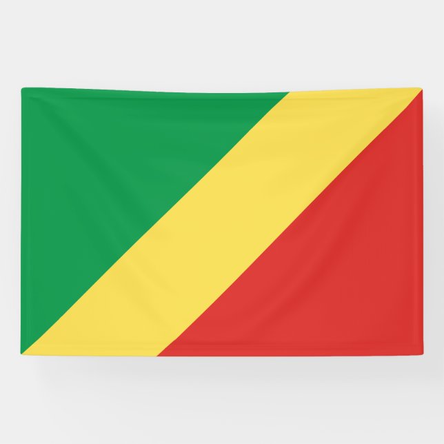 Banderoles Drapeau de la République du Congo (Horizontal)