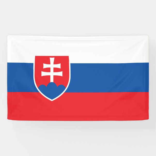 Banderoles Drapeau de la Slovaquie (Horizontal)