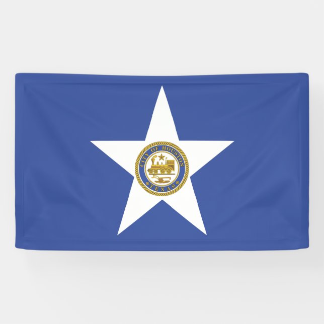Banderoles Drapeau de la ville de Houston (Texas) (Horizontal)