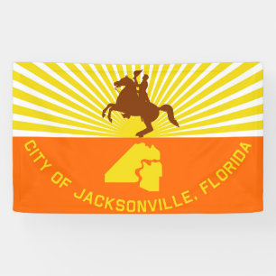 Banderoles Drapeau de la ville de Jacksonville Floride États-