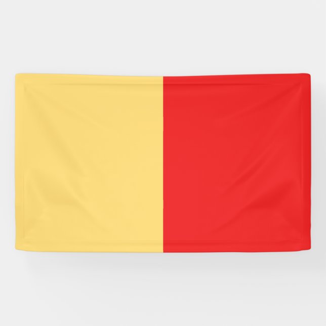 Banderoles drapeau de la ville de Naples symbole italie napol (Horizontal)
