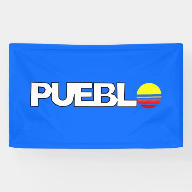 Banderoles Drapeau de la ville de Pueblo (Colorado) (Horizontal)