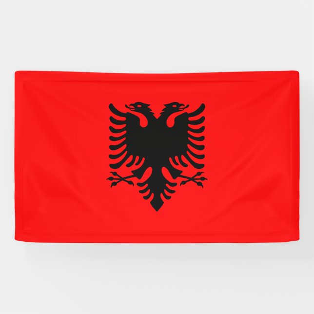 Banderoles Drapeau de l'Albanie (Horizontal)
