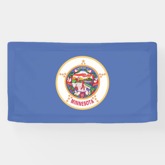 Banderoles Drapeau de l'État du Minnesota (Horizontal)
