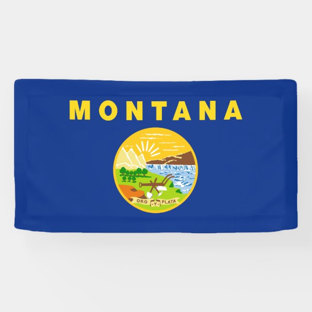 Banderoles Drapeau de l'État du Montana (Horizontal)