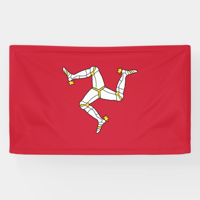 Banderoles Drapeau de l'île de Man (Horizontal)