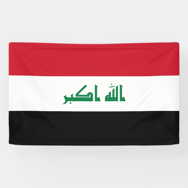 Banderoles Drapeau de l'Irak (Horizontal)