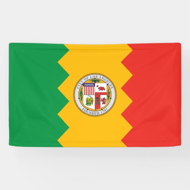 Banderoles Drapeau de Los Angeles (Californie, USA) (Horizontal)